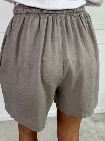 Clara Shorts - Lätta shorts i viskos och linne