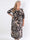 Nelly Animal - Elastisk plus size-klänning i leopardmönster
