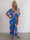 Pams Raise Jumpsuit - Plus size buksedragt med blomsterr og guldsommerfugle