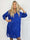 Ebba Glitter - Paljettklänning i plus size med knappar vid urringningen som ger en elegant look