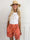 Pams Butterfly Shorts - Plus size shorts med sommerfugleprint og gulddetaljer