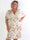 Pams Butterfly Short - Elastisk plus size klänning med fjärilstryck