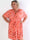 Pams Butterfly Short - Elastisk plus size klänning med fjärilstryck