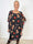Kenya Kandis - Tunikaklänning i plus size med fina chiffonlager och charmiga julmotiv