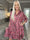 Milano Pattern Midi - Mönstrad klänning med lager på lager look