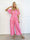 Pams Butterfly Jumpsuit - Elastisk plus size jumpsuit med fjärilsmönster