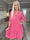 Milano Plain Midi - Enfärgad klänning med lager på lager look