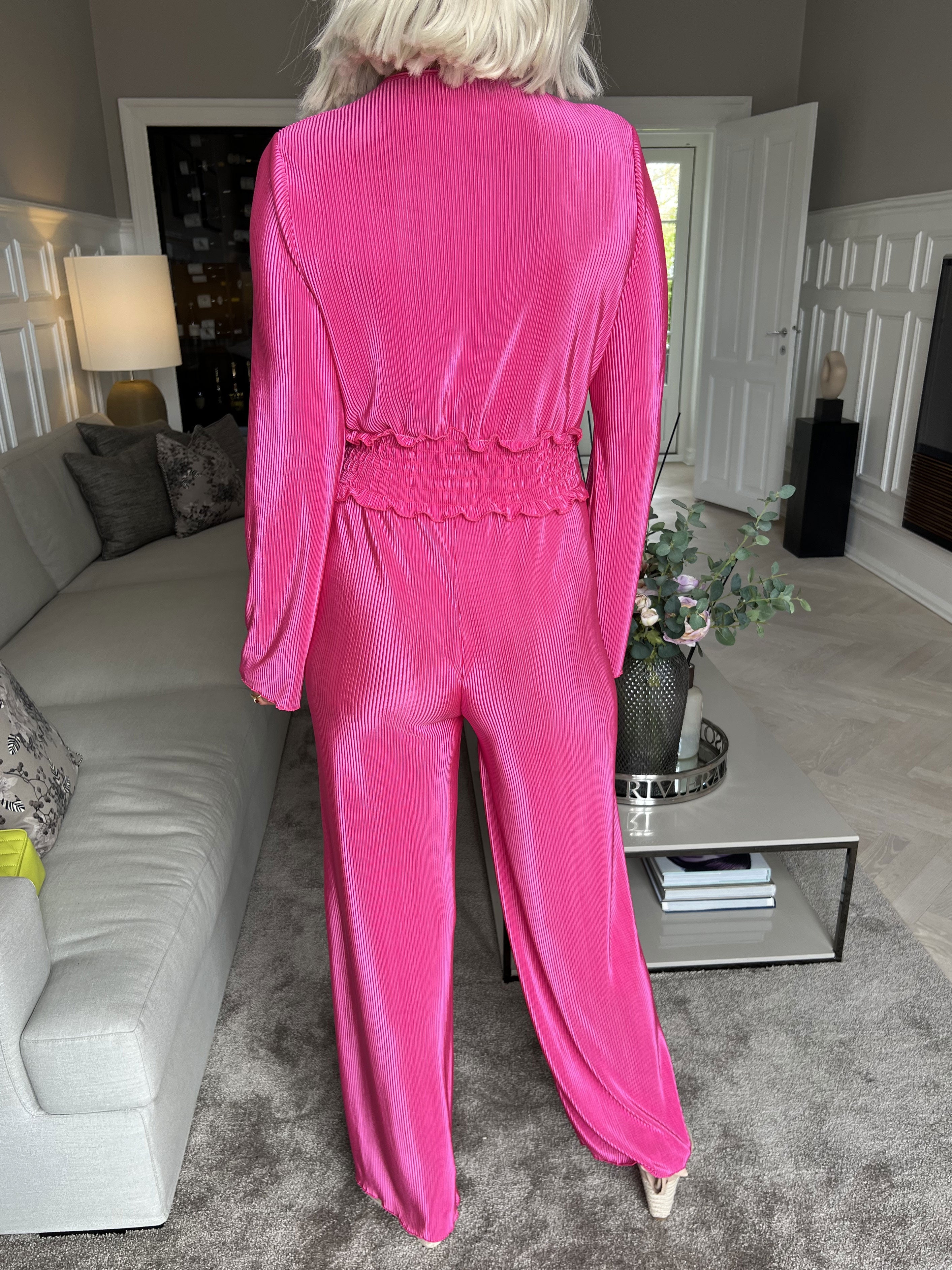 Capri - Plisserad byxdress med resår i midjan