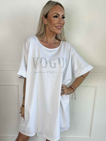 Mintu Dress - T-shirtklänning i bomull med similisten