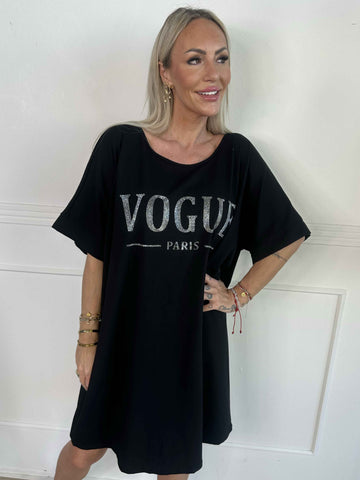 Mintu Dress - T-shirtklänning i bomull med similisten