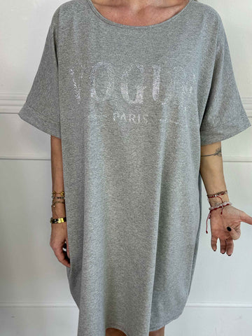Mintu Dress - T-shirtklänning i bomull med similisten