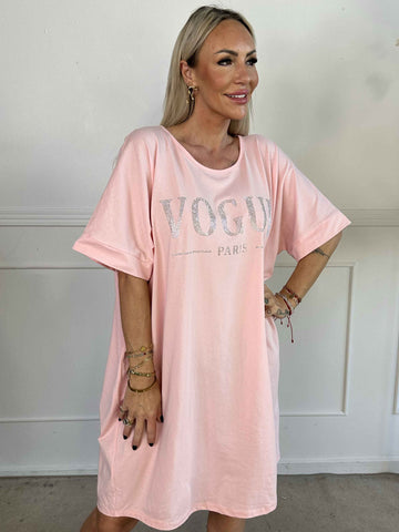 Mintu Dress - T-shirtklänning i bomull med similisten