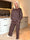 Dream Pattern - Träningsoverall i viskos med trendigt mönster, gulddetaljer och ribbade kanter