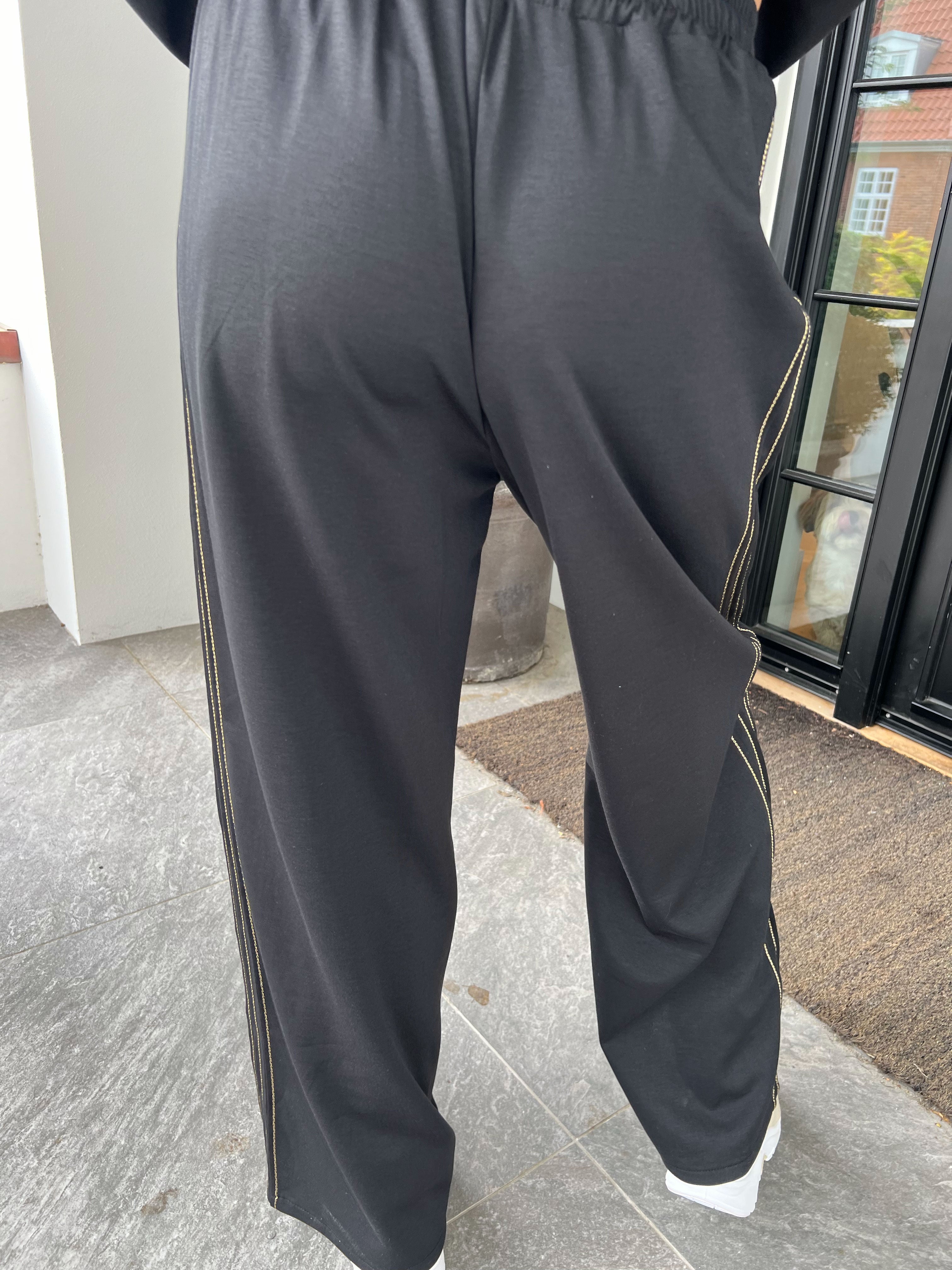 Dream NY – Träningsoverall i viskos med glittrig ”NEW YORK”-text på framsidan