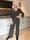 Nina - Plisserad jumpsuit med fina glittertrådar och knytband i midjan