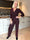 Nina - Plisserad jumpsuit med fina glittertrådar och knytband i midjan