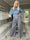 Pams Pants Mosaic - Lösa mönstrade byxor i elastiskt tyg