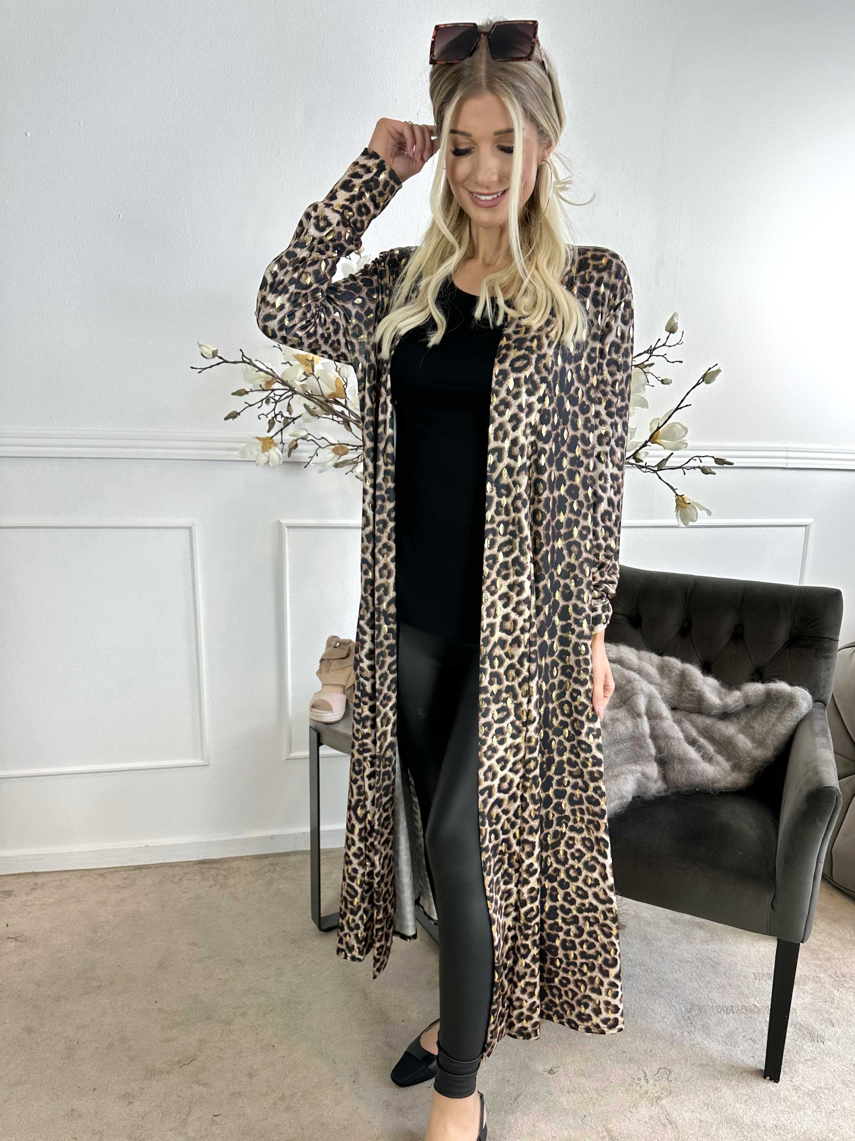 Mikkala Animal - Elastisk kofta med tryck