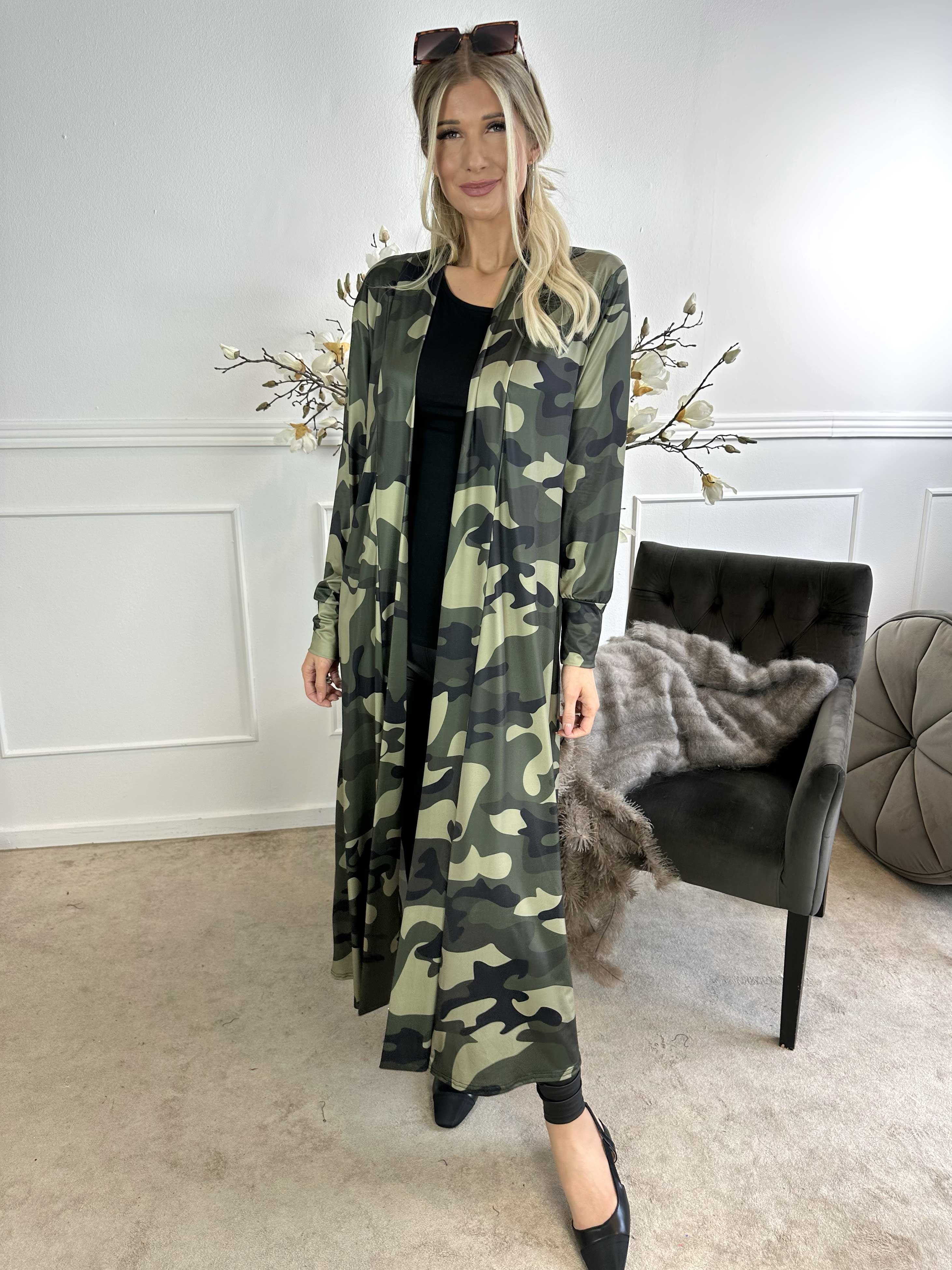 Mikkala Camo - Elastisk kofta med tryck