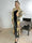 Mikkala Gold Flower - Elastisk cardigan med tryck