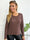 Ibina Long Sleeve - Söt blus med veck och spetskant