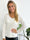 Ibina Long Sleeve - Söt blus med veck och spetskant