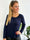 Ibina Long Sleeve - Söt blus med veck och spetskant