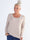 Ibina Long Sleeve - Plus size blus med veck och spetskant
