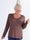Ibina Long Sleeve - Plus size blus med veck och spetskant