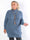 Isolde - Plain plus size strikkjole med høj hals