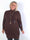 Isolde - Plain plus size strikkjole med høj hals