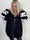 Iverna - Mjuk oversize hoodie med text