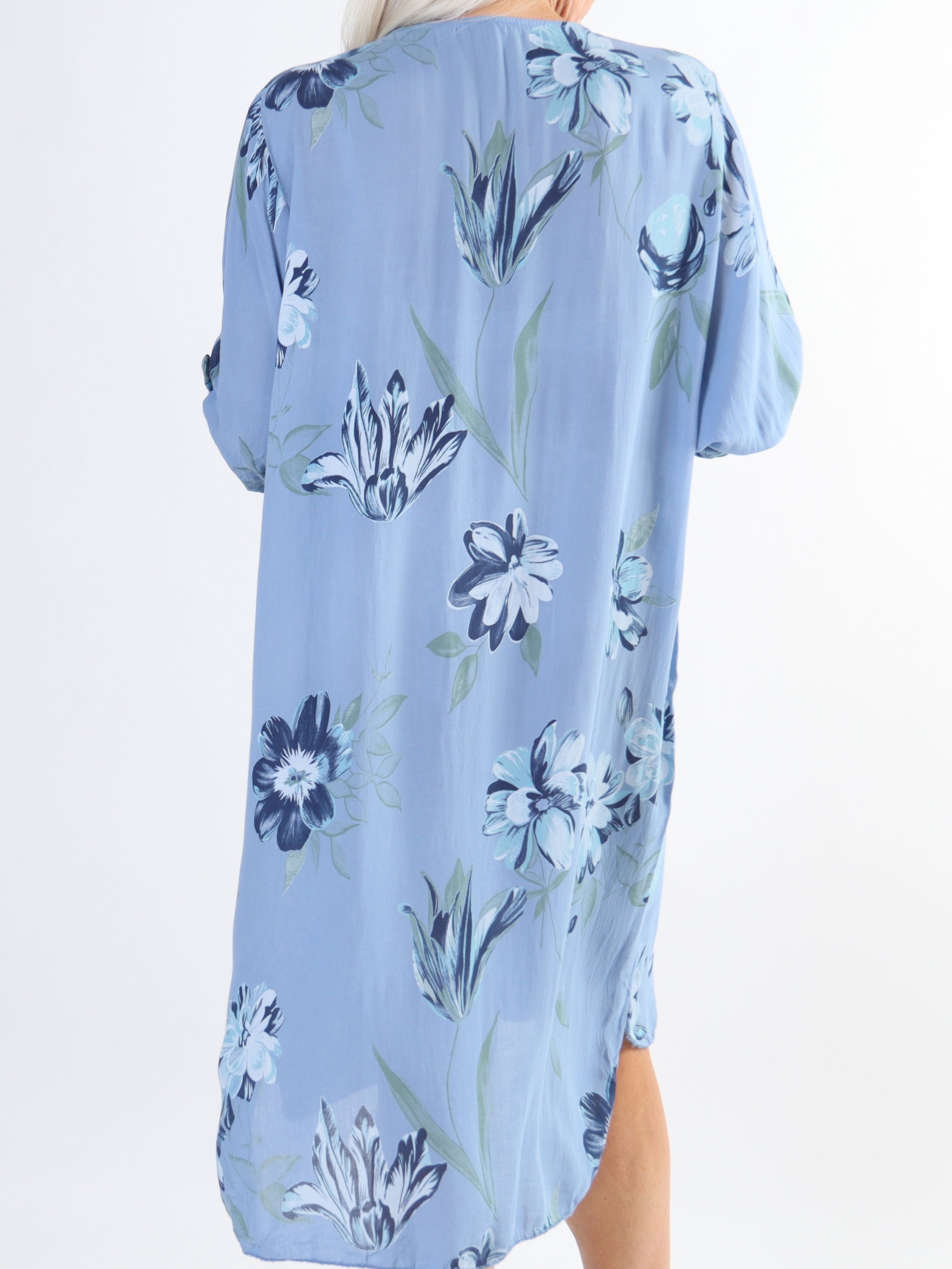 Jaana - Söt tunikaklänning i stora storlekar med volanger fram