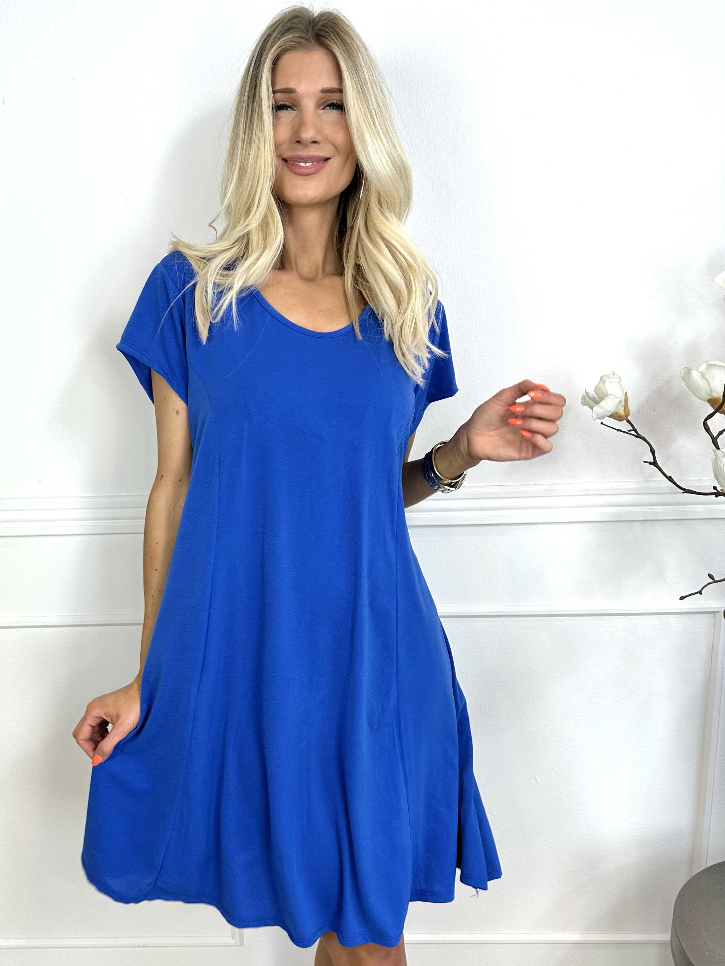 Janina - Solid klänning i mjukt stretchmaterial