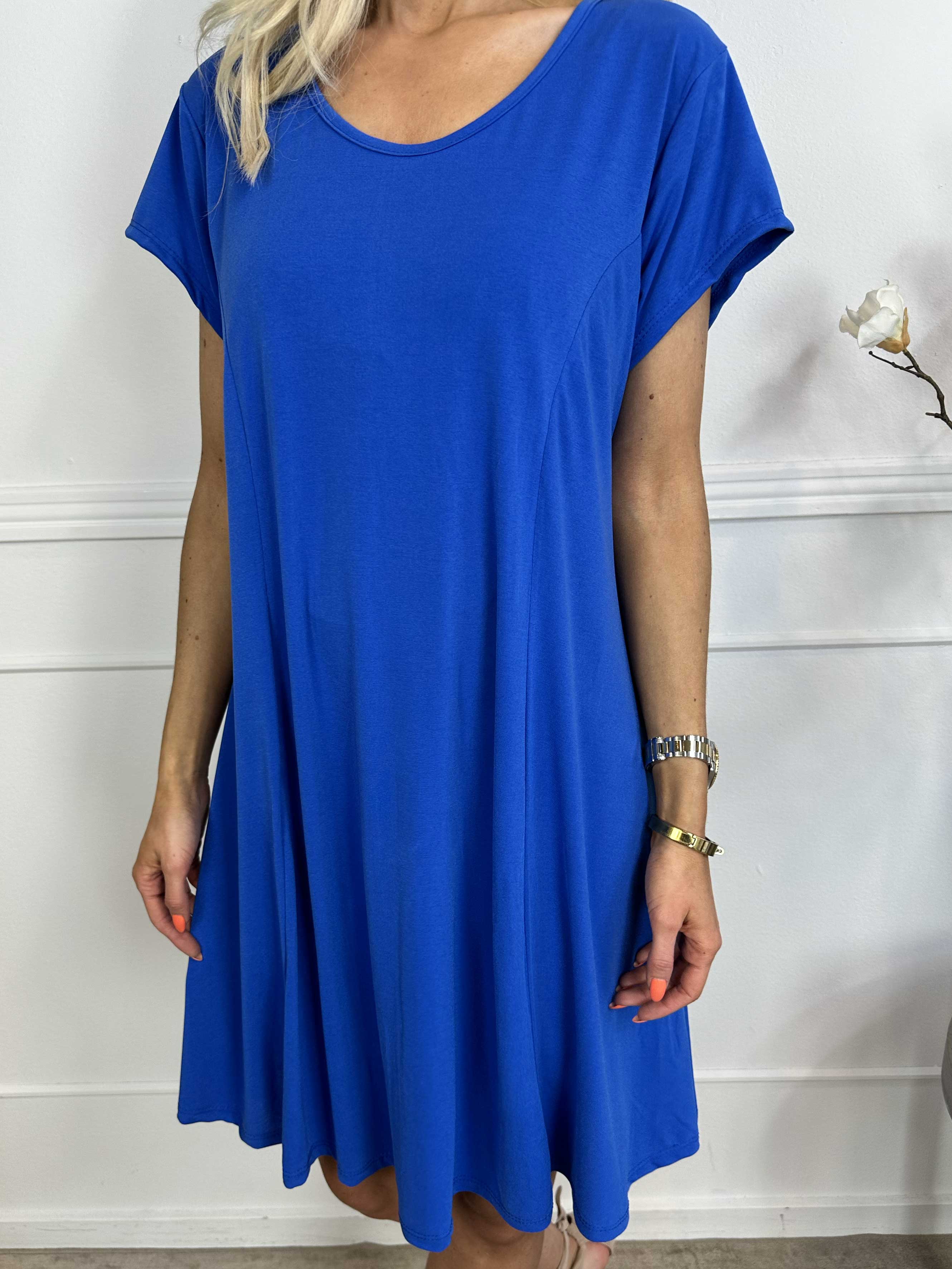 Janina - Solid klänning i mjukt stretchmaterial