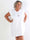 Jelena - Plus size t-shirtkjole i bomuld med fine flæseærmer