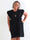 Jelena - Plus size t-shirtkjole i bomuld med fine flæseærmer
