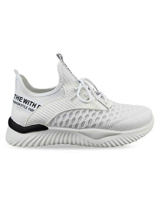 Jessica - Sneakers med skrift på hälen