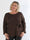 Katie - Sød langærmet plus size tunika med fin sløjfedetalje foran