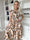 Kelly Floral Sleeveless - Blommig klänning med smockat bröst