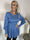 Kelly Denim Shirt - Elastisk blus med smock över bröstet