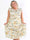 Kelly Floral Sleeveless - Blommig plus size-klänning med smockat bröst