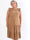 Kelly Sleeveless - Elastisk plus size-klänning med smockat bröst