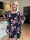Kenya Fleur - Kjole med et let blomstret chiffonstykke