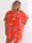 Kenya Fleur - Plus size kjole med et let blomstret chiffonstykke