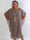 Kenya Long - Elegant plus size kjole med let chiffonlag og rund udskæring