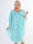 Kenya Small Flower - Tunikaklänning i plus size med blommigt chiffonglager