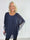 Kenya Shirt - Elegant bluse med let chiffonlag og rund udskæring