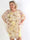 Kenya Flower - Plus size kjole med et let chiffonstykke
