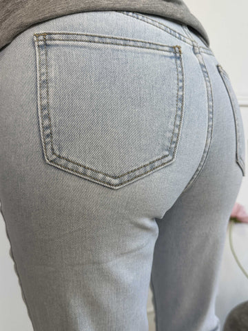 Lettie - Højtaljede moms jeans